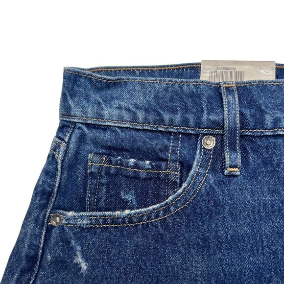 Levis Made & Crafted Womens Cut Off Denim Jean Shorts 26 Blue Hi Rise Cheeky New - Picture 2 of 12
